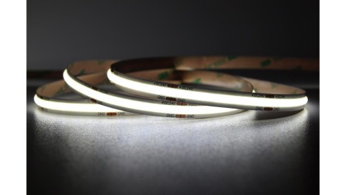 UQS-COB-12W-W-24V-50m Profesjonalna taśma LED typu COB, 12W 480 chips/m, CRI 90, 24V, biala, 6500K, IP20, 50m