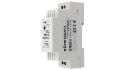 ZASILACZ DIN EURA DIN15W12 12V 1,25 A DC