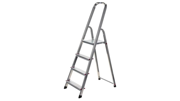 CORDA Drabina domowa aluminiowa 4 stopnie 000705 KRAUSE
