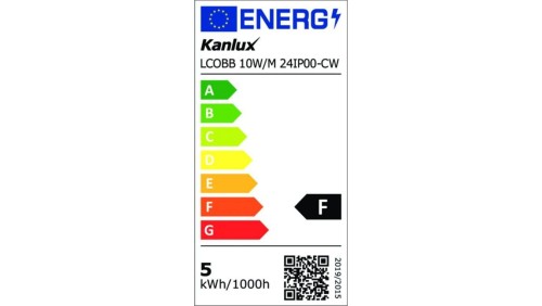 Taśma LED 24V LCOBB 10W/M 24IP00-CW 1050lm/m 6500K Ra90 rolka 25mb 3 lata Gwarancji 38434
