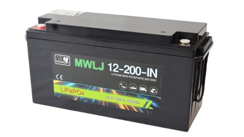 MWLJ 12-200-IN: akumulator LiFePO4 12.8V/200Ah IN / LiFePO4 battery 12.8V/200Ah IN - (483x170x240mm)