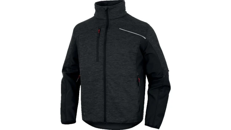 Bluza z siatki poliestrowej Softshell, z poliestru i elastanu, kolor Szaro-czarny, rozmiar: XXL, NAGO2GNXX