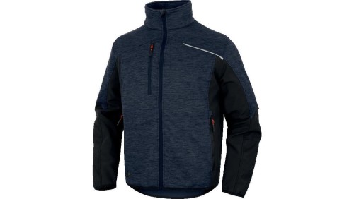 Bluza z siatki poliestrowej Softshell, z poliestru i elastanu, kolor Granatowo-czarny, rozmiar: S, NAGO2MNPT