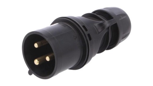 023-6X Złącze zasilające AC, wtyk męski, 32A/230VAC, IP44