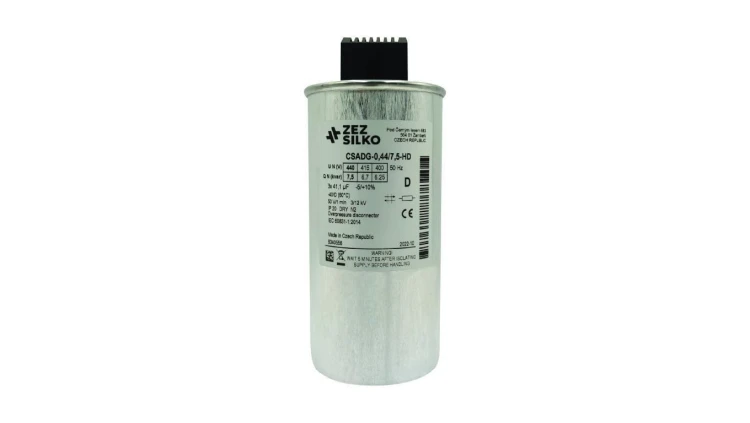 Kondensator 7,5kvar 440V Cn=3x41,10µF In=3x9,85A
