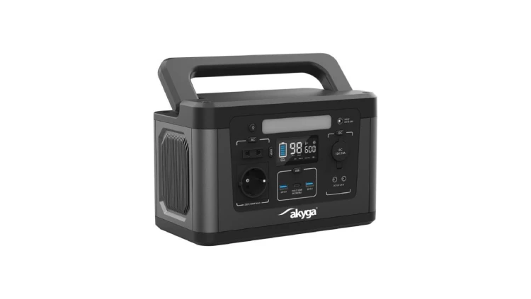 Przenośna stacja zasilania 600W / 461Wh Akyga AK-PS-04 CEE 7/3 + USB-C PD 100W + 2x USB-A QC 3.0