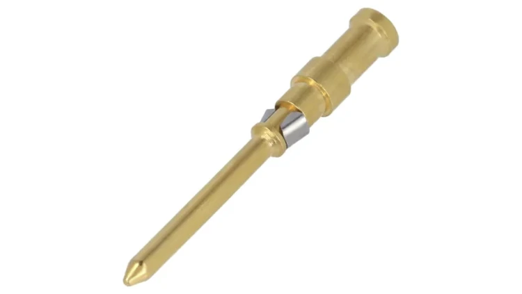09150006124 Styk męskie stop miedzi niklowany,złocony 0,14÷0,37mm2 10A