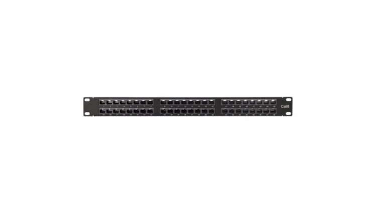Patch panel RACK 19 kat.6 48p UTP z półką 1U ATEL