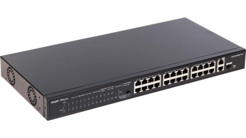 Switch PoE Rack 19” RG-ES126S-P-V2 26xFE 24xPoE 2xUplink 1xSFP