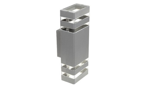 Oprawa elewacyjna Santa 2x GU10 szara RAL7040