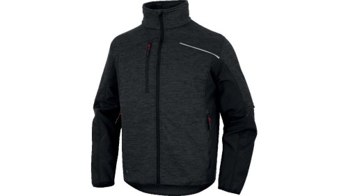 Bluza z siatki poliestrowej Softshell, z poliestru i elastanu, kolor Szaro-czarny, rozmiar: 3XL, NAGO2GN3X