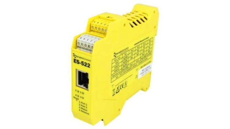ES-522 Serwer portów szeregowych, liczba portów: 2, 8÷30V DC, RJ45 x1