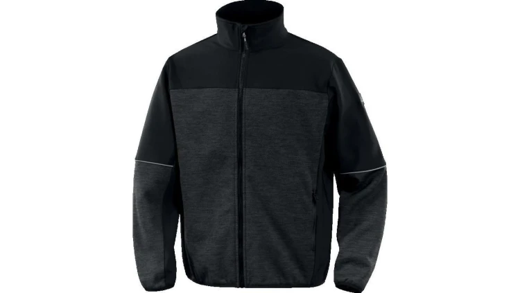 Bluza z siatki poliestrowej I tkaniny Softshell, kolor Szaro-Czarny, rozmiar: 3XL, BEAV2GR3X
