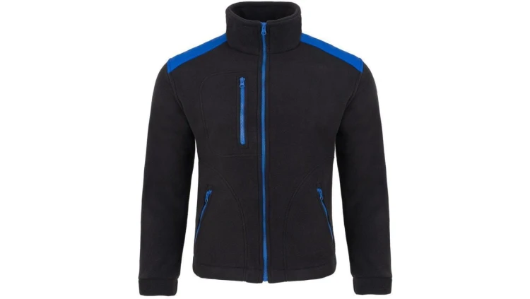 POLAR BHP bluza polarowa CIEPŁA CZARNO-NIEBIESKA Rozmiar 2XL