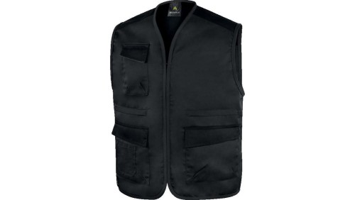 Kamizelka Mach 1 z wieloma kieszeniami, z poliestru, kolor Ciemnoszary, rozmiar: 5XL, M1GI2GG5X