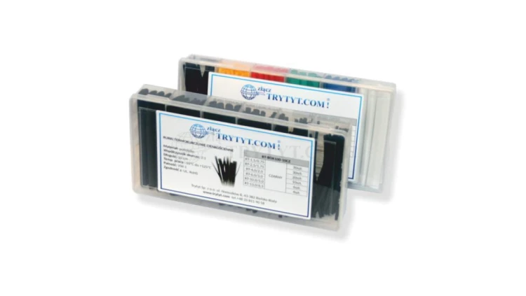 Zestaw rurek termokurczliwych czarnych RT-BOX100-10CZ