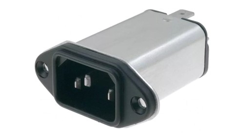 4300.5053Złącze zasilające AC gniazdo męskie 4A 250VAC IEC 60320