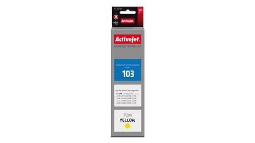 Tusz Activejet AE-103Y (zamiennik Epson 103 C13T00S44A Supreme 70 ml żółty)