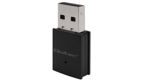 Qoltec Bezprzewodowy Ultra szybki mini adapter WiFi Standard AC BT 4.0 USB 2.0 600Mbps