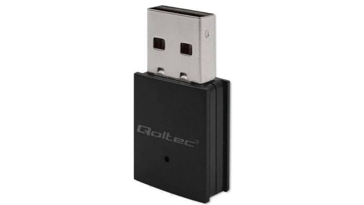 Qoltec Bezprzewodowy Ultra szybki mini adapter WiFi Standard AC BT 4.0 USB 2.0 600Mbps