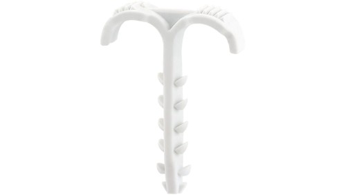 Podwójny kołek obejma kotwica rozporowa CMS 4-12mm 200 sztuk do kabli przewodów fi:6mm bezhalogenowy szary F-TRONIC