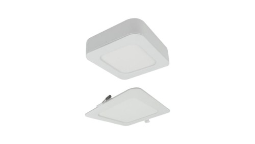 Oprawa downlight CCT 2w1 z ramka 6W 540lm IP20 kwadrat biały EC61083