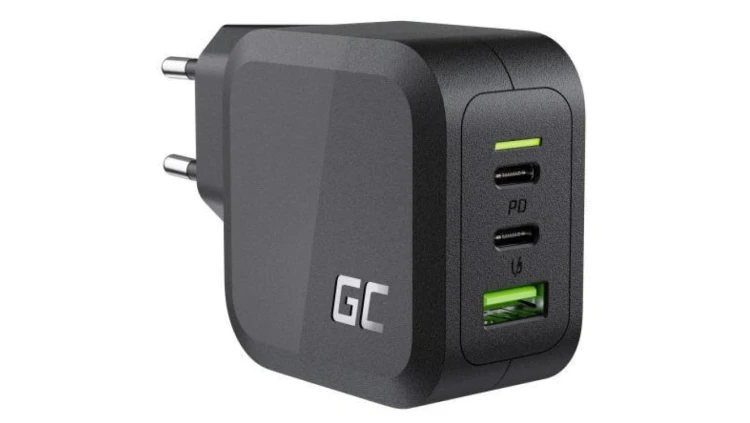 ŁADOWARKA SIECIOWA Green Cell POWERGAN 65W 2xUSB-C 1xUSB-A CHARGC08