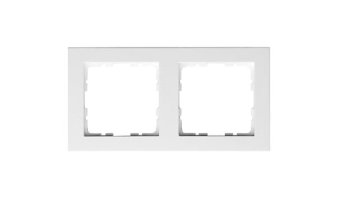 GVS Ramka 2-polowa biały błysz. System 55 do sensorów KNX