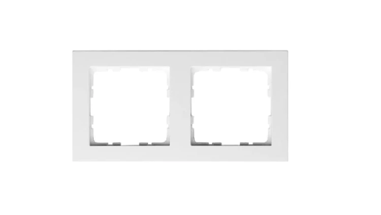 GVS Ramka 2-polowa biały błysz. System 55 do sensorów KNX