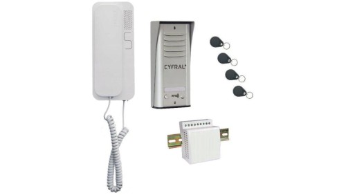 DOMOFON CYFRAL COSMO 1-LOKATORSKI SREBRNY