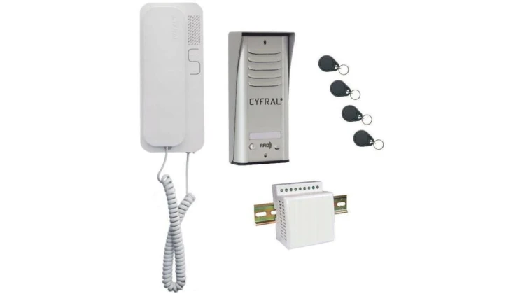 DOMOFON CYFRAL COSMO 1-LOKATORSKI SREBRNY