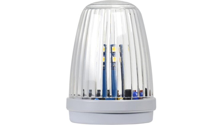 Lampa LED Proxima KOGUT BIAŁA z anteną 433.92 MHz (24/230V DC/AC) świeci na żółto
