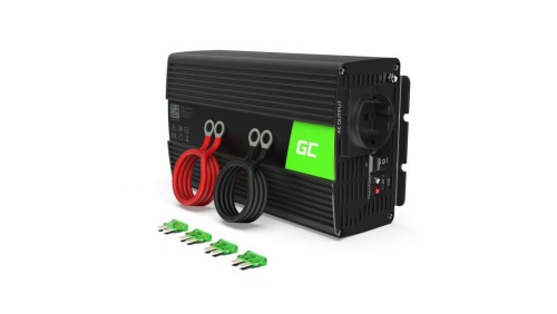 PRZETWORNICA NAPIĘCIA INWERTER Green Cell 12V -igt/br 230V 150W/300W MODYFIKOWANA SINUSOIDA INV06