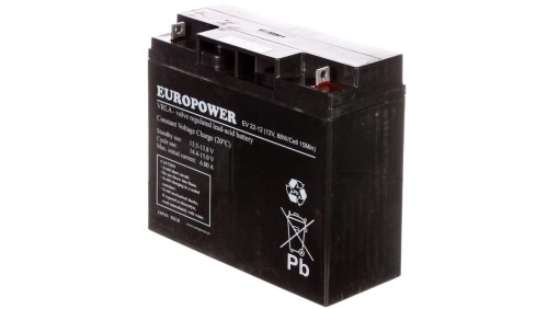 Akumulator bezobsługowy AGM 20Ah 12V Europower EV 22-12