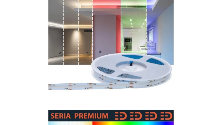 Taśma Premium 24V COB 840led RGB+CCT (5) RGB + Tunable White