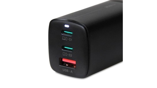 ŁADOWARKA SIECIOWA I-BOX C-65 GAN PD65W KABEL, CZARNA