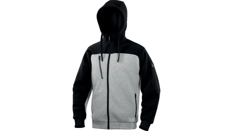Bluza Molton z poliestrui bawełny, kolor Szaro-Czarny, rozmiar: XL, BORGOGRXG