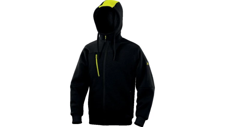 Bluza Molton z poliestrui bawełny, kolor Czarno-Żółty, rozmiar: XXL, BORGONOXX