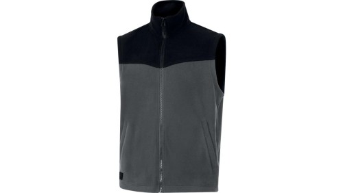 Ciepła kamizelka- polar poliester, kolor Ciemnoszary-czarny, rozmiar: 3XL, GILLIGR3X
