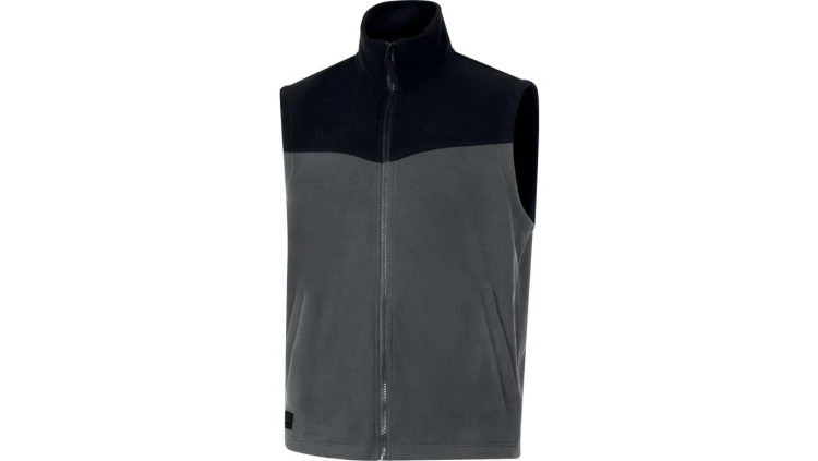 Ciepła kamizelka- polar poliester, kolor Ciemnoszary-czarny, rozmiar: 3XL, GILLIGR3X