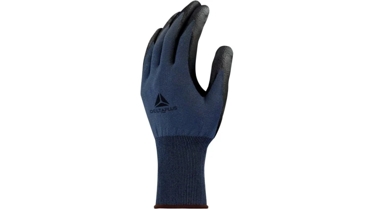 Rękawice dziane powlekane - nylon, HDPE, spandex - powłoka: PU - ścieg: 21, kolor Szary, rozmiar: 08, VECUTD10GR08