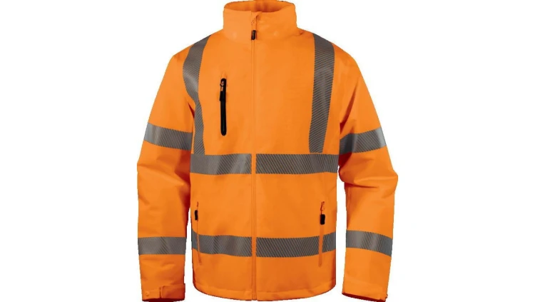 Kurtka ostrzegawcza wodoodporno-oddychająca z poliestru Stretch, KL. 3, kolor Pomarańczowy Fluo, rozmiar: 3XL, AREHVOR3X