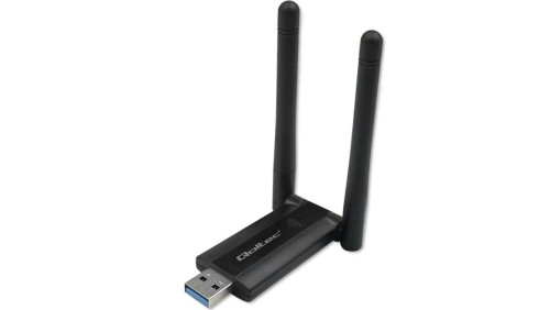 Qoltec Szybki bezprzewodowy Adapter USB DUAL Wi-Fi 2 x 2dBi Standard AC USB 3.0 1200Mbps