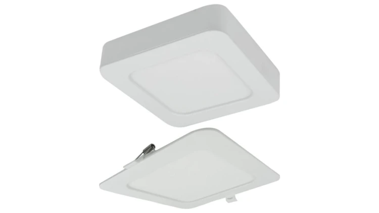 Oprawa downlight CCT 2w1 z ramka 24W 2200lm IP20 kwadrat biały EC61086