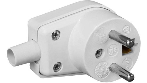 Wtyczka kątowa 220-01 16A 250V IP20 BIAŁA VIPLAST 220-01