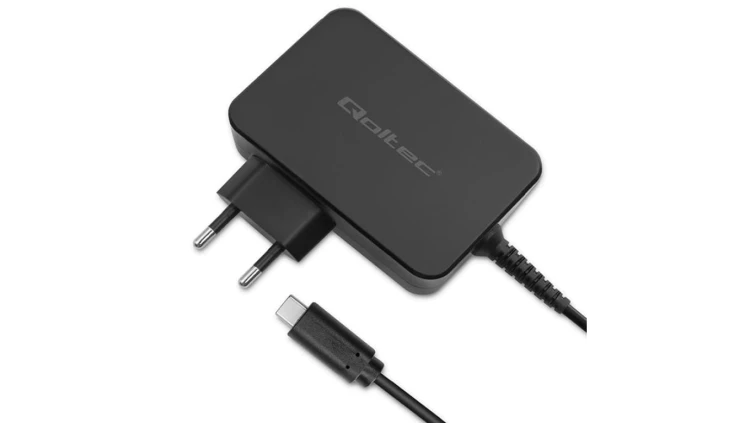 Qoltec Szybka Ładowarka PD 120W Turbo 5-28V 3-4.5A USB-C Czarna