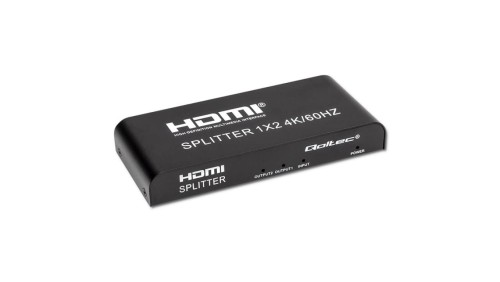 Qoltec Aktywny rozdzielacz Splitter 2 x HDMI 4K x 2K 6Gb/s 60Hz High stability