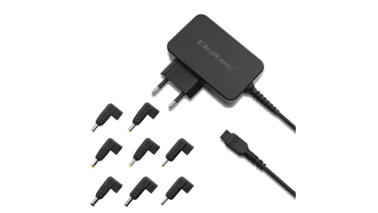 Qoltec Uniwersalny zasilacz do laptopa 30W Automatyczny MultiPlug 8 wtyczek