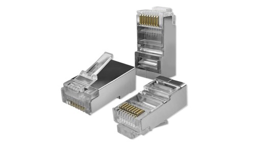 Qoltec Wtyk złącze modularne RJ45 CAT5e FTP Pozłacane styki 100 sztuk