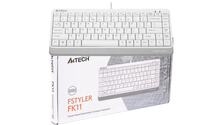 Klawiatura przewodowa A4tech FStyler FK11 biały